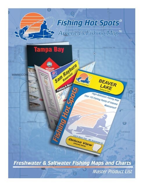 Freshwater & Saltwater Fishing Maps and Charts - Fishing Hot Spots