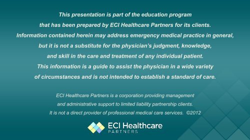 Anatomy of a Verdict - ECI Partner Portal - ECI Healthcare Partners