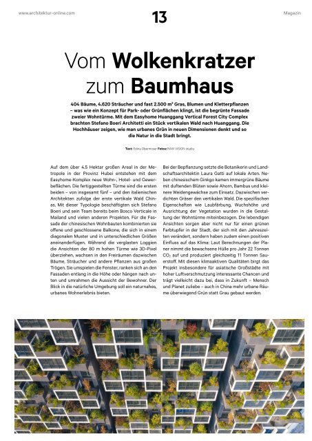  architektur FACHMAGAZIN Ausgabe 2 2022