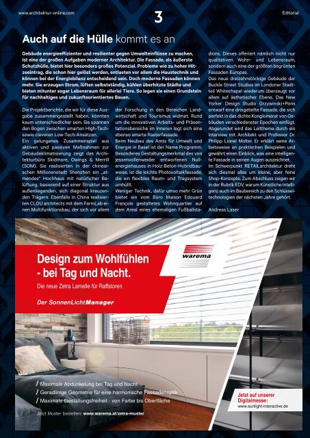  architektur FACHMAGAZIN Ausgabe 2 2022