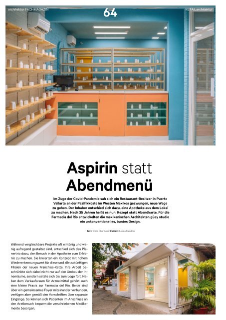  architektur FACHMAGAZIN Ausgabe 2 2022