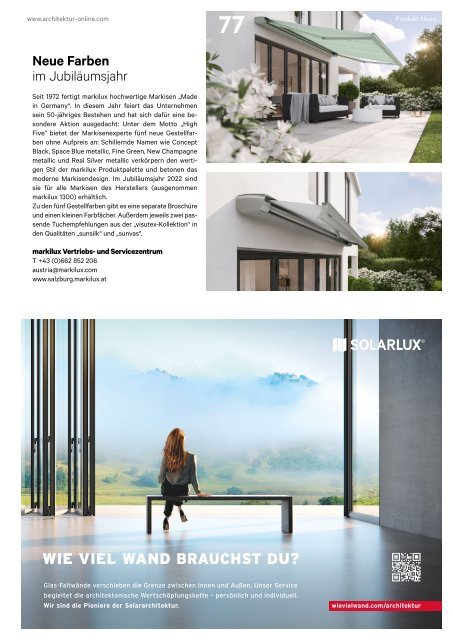  architektur FACHMAGAZIN Ausgabe 2 2022