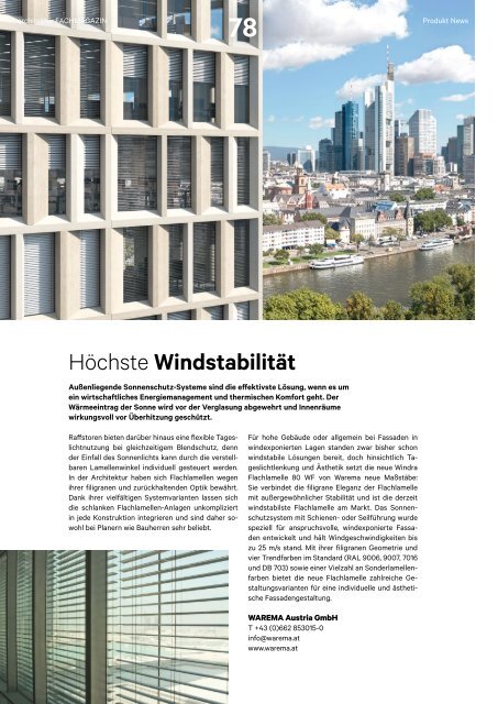  architektur FACHMAGAZIN Ausgabe 2 2022