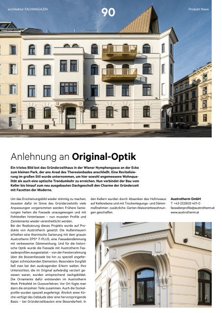  architektur FACHMAGAZIN Ausgabe 2 2022