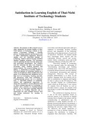 Satisfaction in Learning English of TNI by bundit Anuyahong