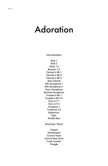 Adoration (Final) - Arr. Cheldon Williams 