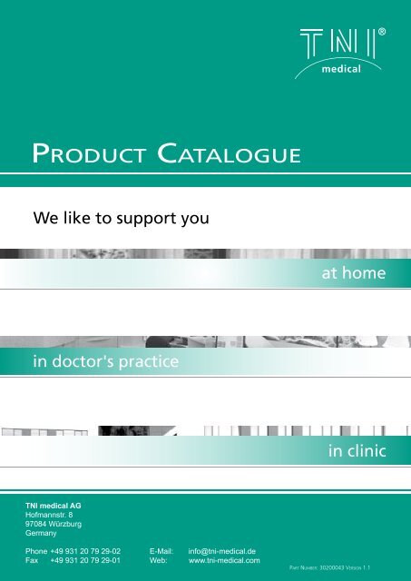 Download Product catalogue - TNI medical AG