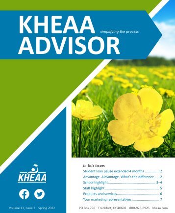 2022 KHEAA Advisor - Spring