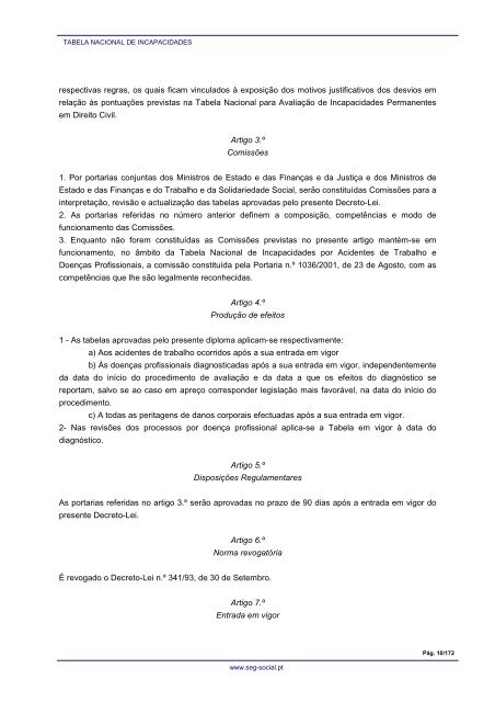 Projecto de Decreto-Lei TNI e TNAIPDC ... - Segurança Social