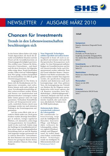 Trends in den Lebenswissenschaften beschleunigen sich - shsvc.net