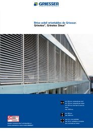 Brise-soleil orientables de Griesser. Grinotex ... - Elect Fermetures