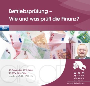 Betriebsprüfung – Wie und was prüft die Finanz? - ARS