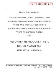 recorder-reproducer set, sound an/tnh-23a - Liberated Manuals