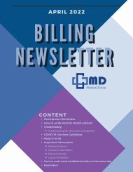 Billing Newsletter | April 2022