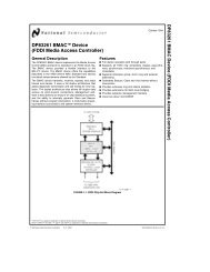 DP83261 BMAC(TM) Device (FDDI Media Access Controller)