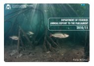 DEPARTMENT OF FISHERIES ANNUAL REPORT TO THE ...