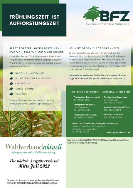 Waldverband aktuell - Ausgabe 2022-02