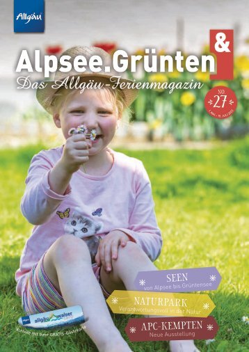 Alpsee Grünten & - Das Allgäu Ferienmagazin "Ausgabe 27"