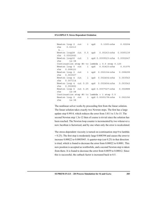 EXAMPLE 17: Full.Coupled Diffusion 312 SUPREM-IV.GS – 2D ...