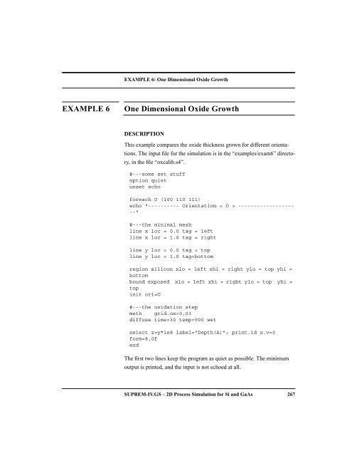 EXAMPLE 17: Full.Coupled Diffusion 312 SUPREM-IV.GS – 2D ...