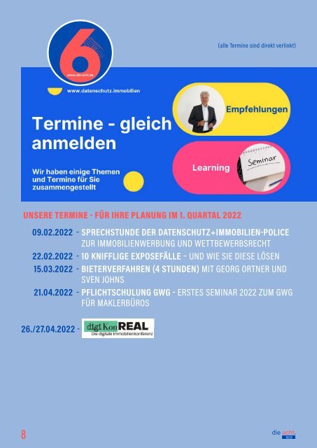 2022-02  |  DIE ACHT  |  Der Newsletter für Immobilien & Datenschutz