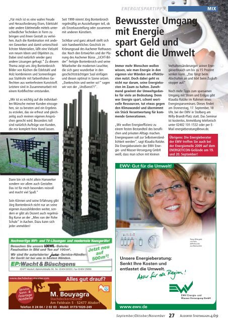 Mit »undsonst?!« durchs Broichtal - Alsdorfer Stadtmagazin