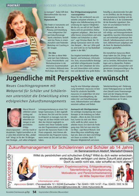 Mit »undsonst?!« durchs Broichtal - Alsdorfer Stadtmagazin