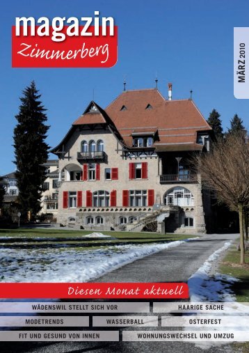 Ausgabe März 2010 - Zimmerberg-Magazin