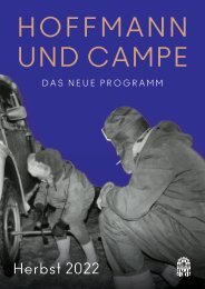 Hoffmann und Campe Verlag Vorschau Herbst 2022