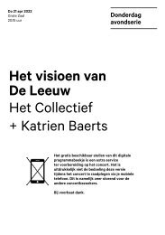 2022 04 21 Het visioen van De Leeuw - Het Collectief + Katrien Baerts