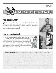 Welcome Dr. Amy! Santa Paws Festival - Cat Care Society