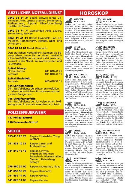 Schwyzer Anzeiger – Woche 16 – 22. April 2022