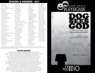DONORS & MEMBERS - 2011 - Long Beach Playhouse