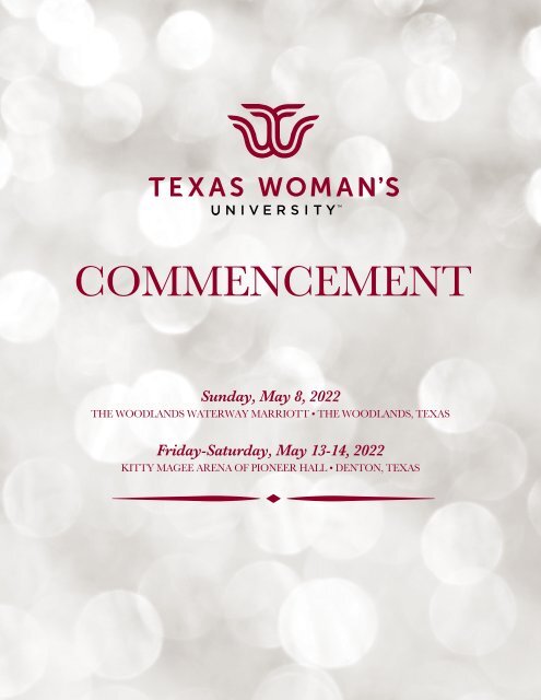 TWU - Spring 2022 Commencement Program