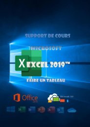 Cours Excel 2019 initiation