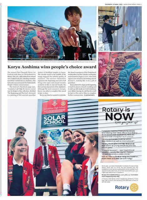 Ashburton Courier: April 21, 2022