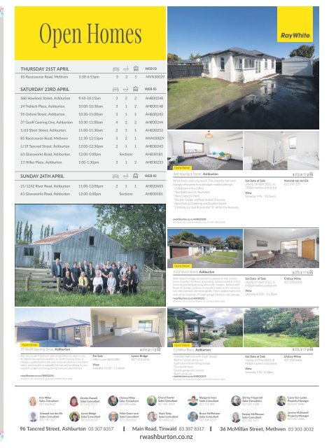 Ashburton Courier: April 21, 2022