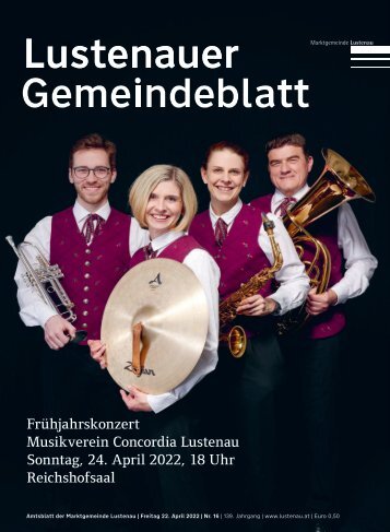 Lustenauer Gemeindeblatt Nr. 16 | Freitag 22. April 2022