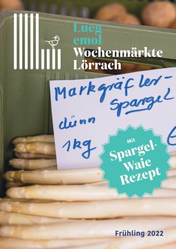 Lörrach Wochenmarkt Flyer