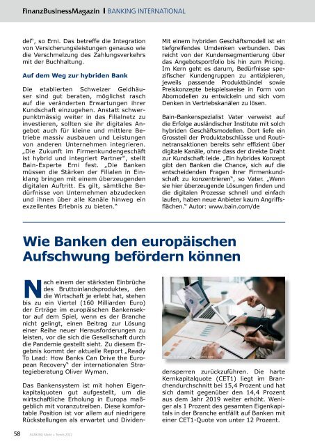 BANKING Markt +Trends 2022