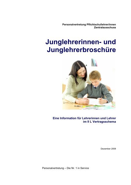 Junglehrerinnen- und Junglehrerbroschüre - Personalvertretung d ...