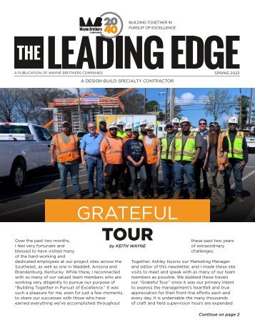 Wayne Brothers Spring 2022 Newsletter