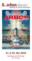 arbon classics 2022 Programmheft