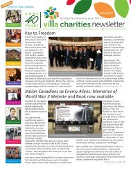 Spring 2012 - Villa Charities