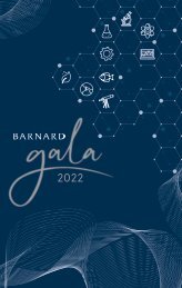 2022 Barnard Virtual Gala Full Program