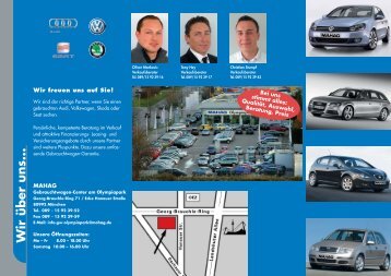 Gebrauchtwagen- Center am Olympiapark - MAHAG