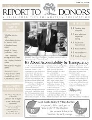 Spring 2005 (Vol. 1 Issue 1) - Villa Charities