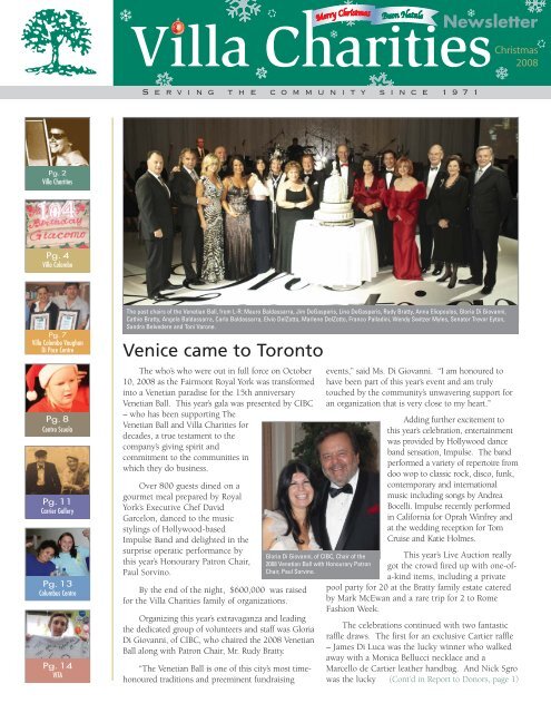 Venice came to Toronto - Villa Charities