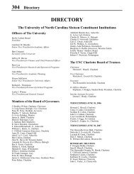 DIRECTORY - University of North Carolina at Charlotte