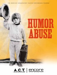 Humor Abuse - American Conservatory Theater